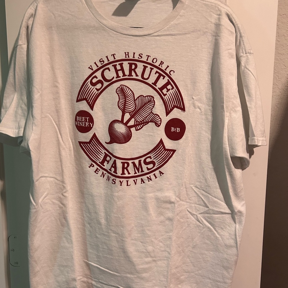Schrute Farms White T-Shirt